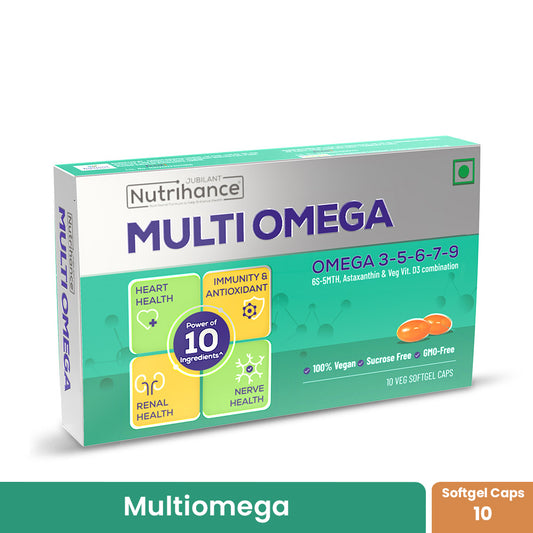 Nutrihance Multiomega I  100% Vegan Omega Softgel (10 Veg Softgels)