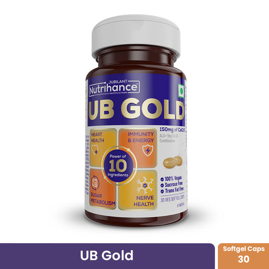 Nutrihance UB Gold I Coenzyme Q11 Supplement - High Strength CoQ11 (30 Veg Softgels)