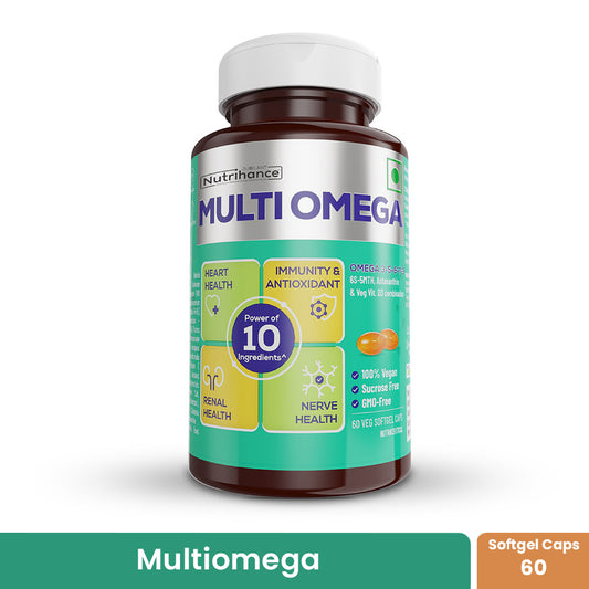 Nutrihance Multiomega I  100% Vegan Omega Softgel(60 Veg Softgels)